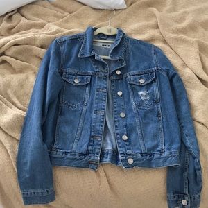 Topshop cropped denim jacket